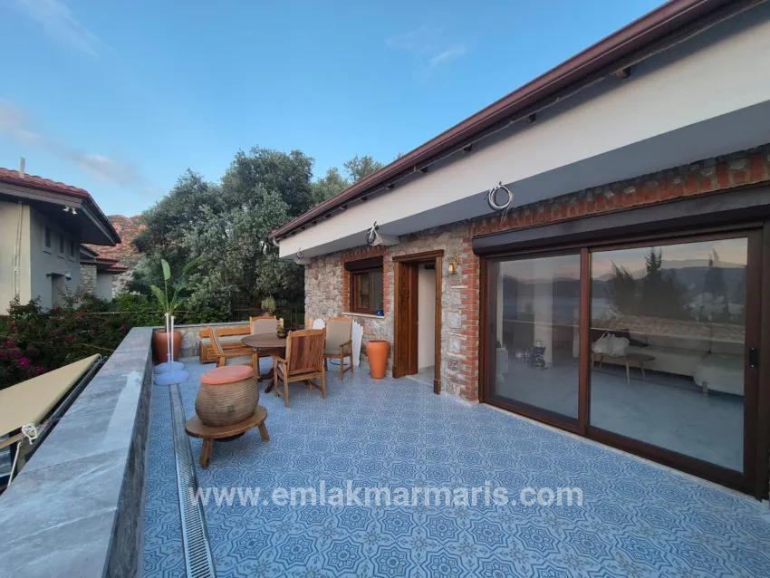 In Selimiye, 2+1 Seeblick-maisonette-wohnung, Freistehendes Haus Aus Stein Zum Verkauf