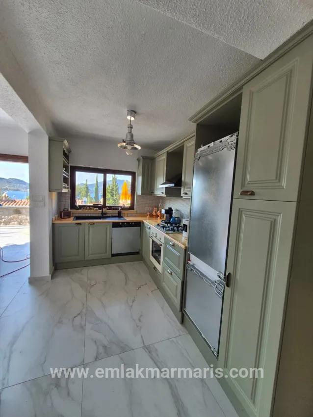 In Selimiye, 2+1 Seeblick-maisonette-wohnung, Freistehendes Haus Aus Stein Zum Verkauf