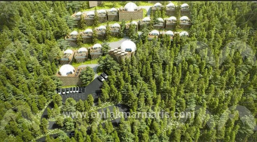 Marmaris Çetibelinde Wald Innerhalb 13.500 m2 Privat Nutzungsbereich