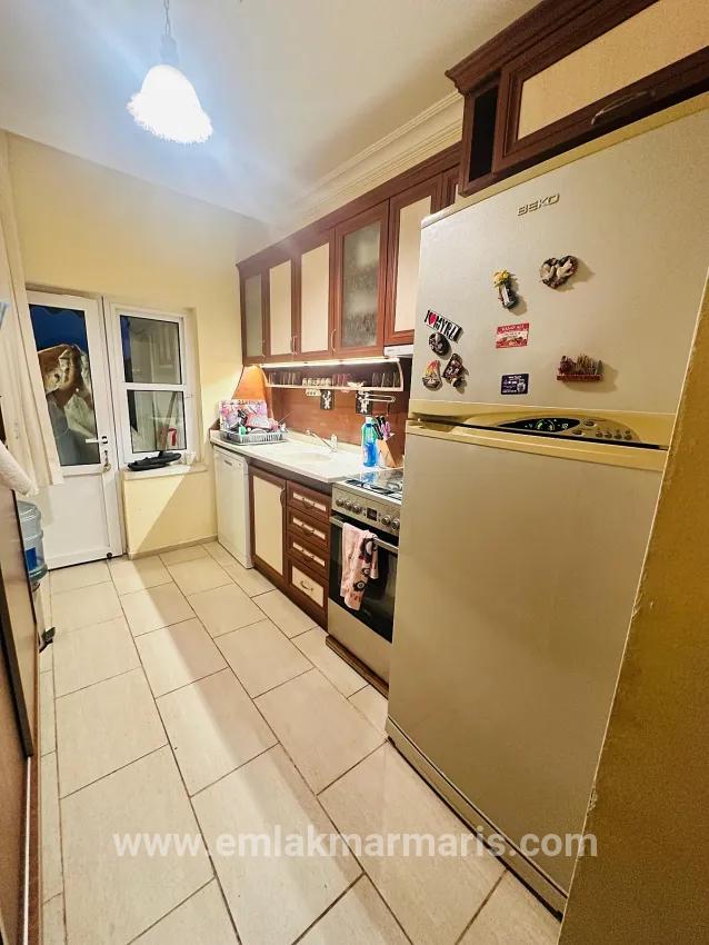 In Hisarönü 2+1 möbliertes Mietapartment – 100 m vom Strand