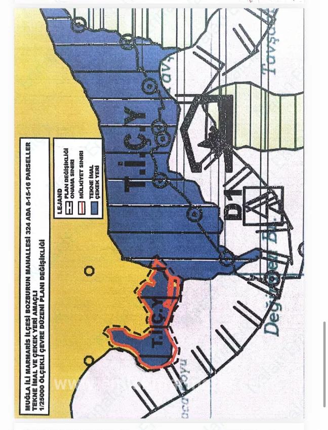 Land Zu verkaufen in Bozburun Bz. Marmaris - Kommerziell-Zonierung - 32.000 m²