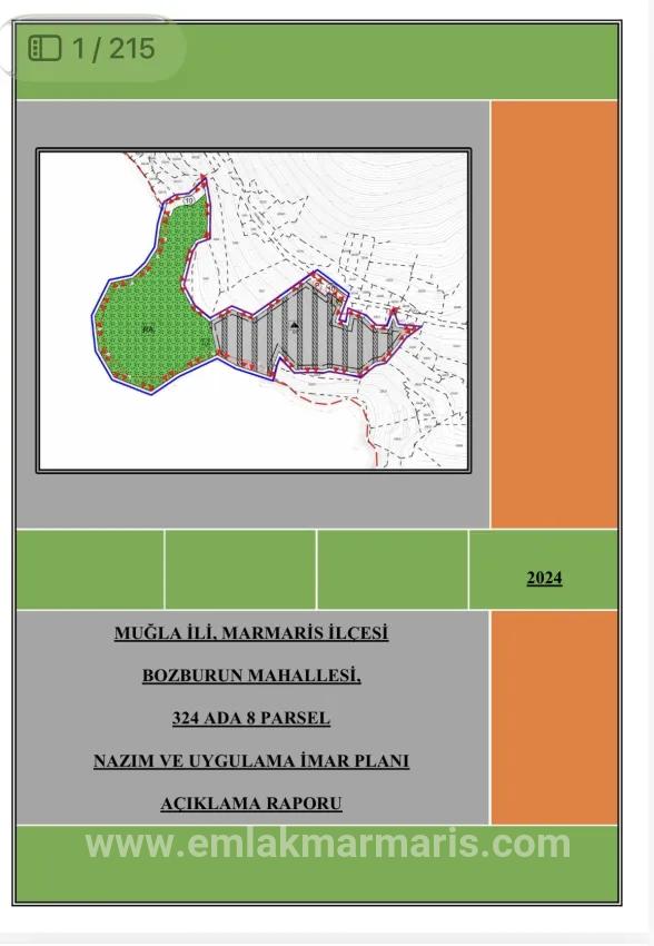Land Zu verkaufen in Bozburun Bz. Marmaris - Kommerziell-Zonierung - 32.000 m²