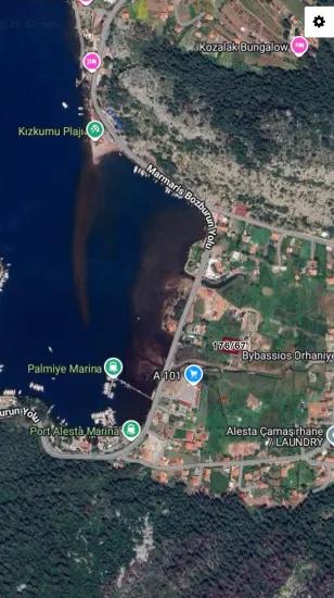 Marmaris Orhaniye Viertel In der Nähe des Meeres 100 Meter unabhängig 1250 m2 dringend zu verkaufende Land