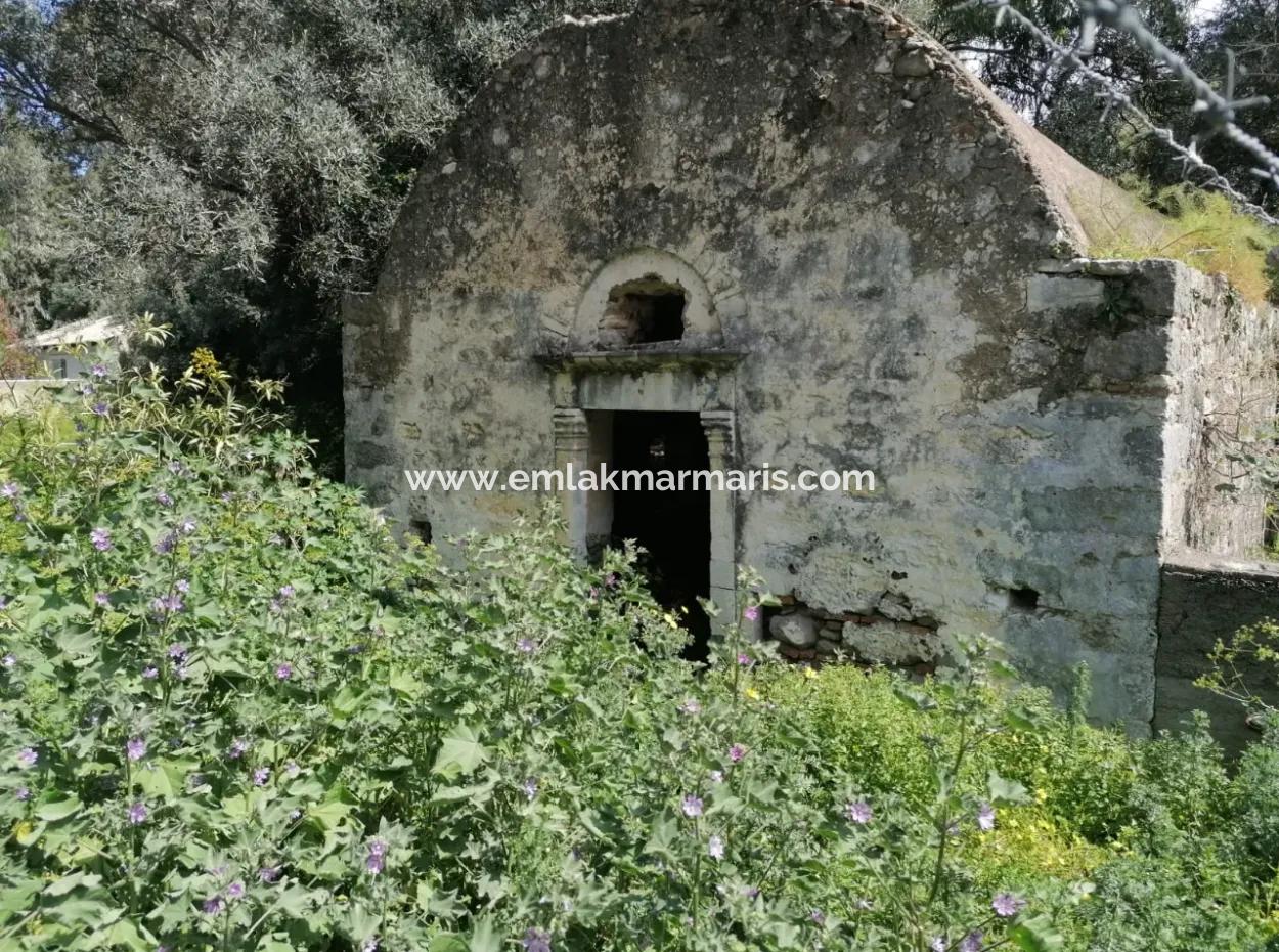 Grundstück Zu Verkaufen Mit 4000M2 Touristischen Entwicklung Am Meer In Bodrum Akyarlar