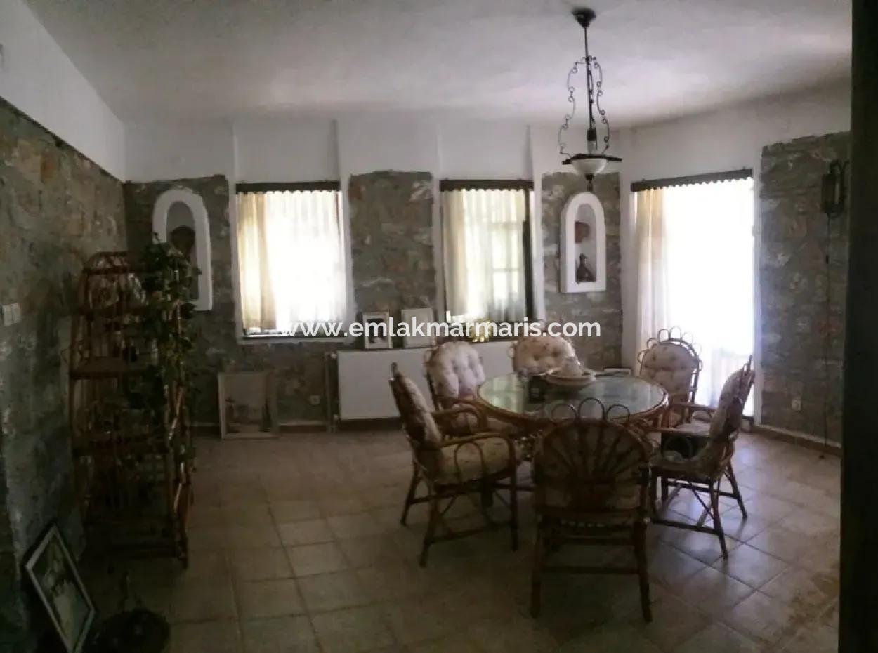 Stein Villa Mit Pool, 8 Zimmer, 740M2-Grundstück Zum Verkauf In Gökova Region