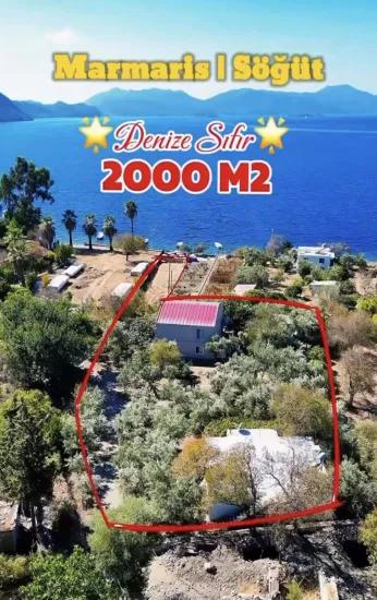Marmaris Söğüt Dorf Mit Dem Meer Null 2000 M2 Uferwohnung