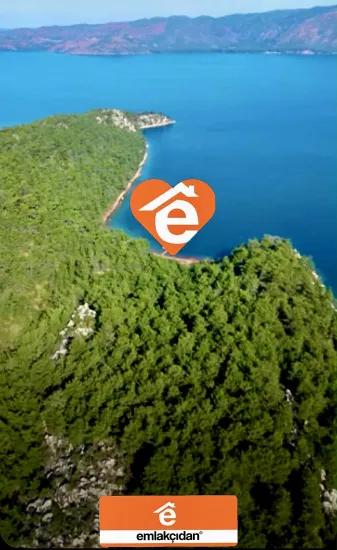 Marmaris Orhaniye Stadtteil In 6000 M2 Privater Anlegesteg Vorhanden Satılık Bucht