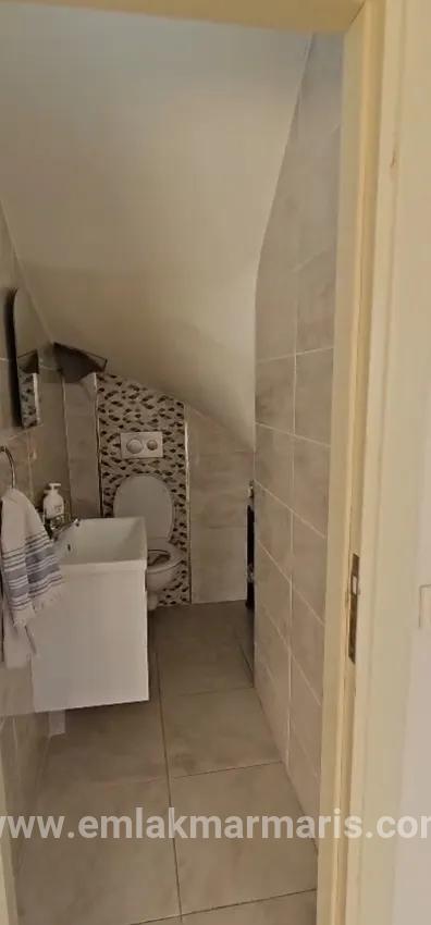 In Beldibi, a spacious and airy 3+1 rental apartment In a brand new building In excellent condition