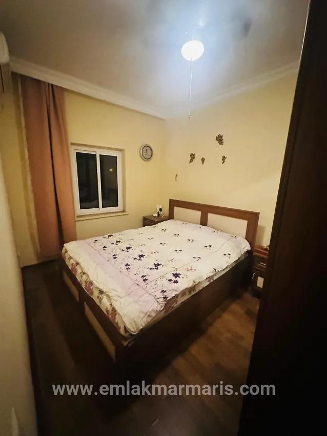 In Hisarönü, 2+1 Furnished Rental Flat – 100 m to the Coast