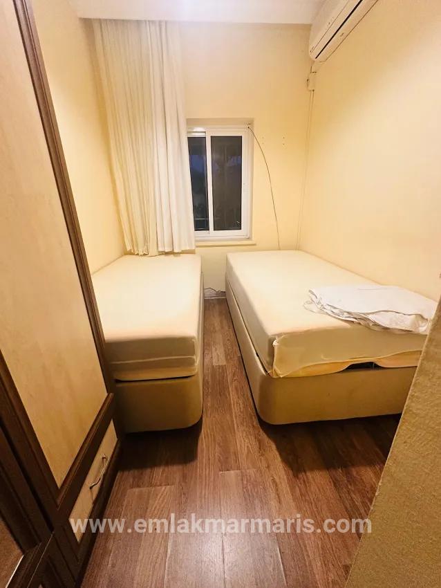 In Hisarönü, 2+1 Furnished Rental Flat – 100 m to the Coast