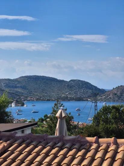 In Selimiye, A 2+1 Sea View Detached Stone House For Sale