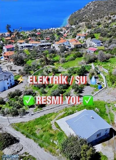 Village of Söğüt with Simi Island and sea view ecological tourism titled 2100 m2 land
