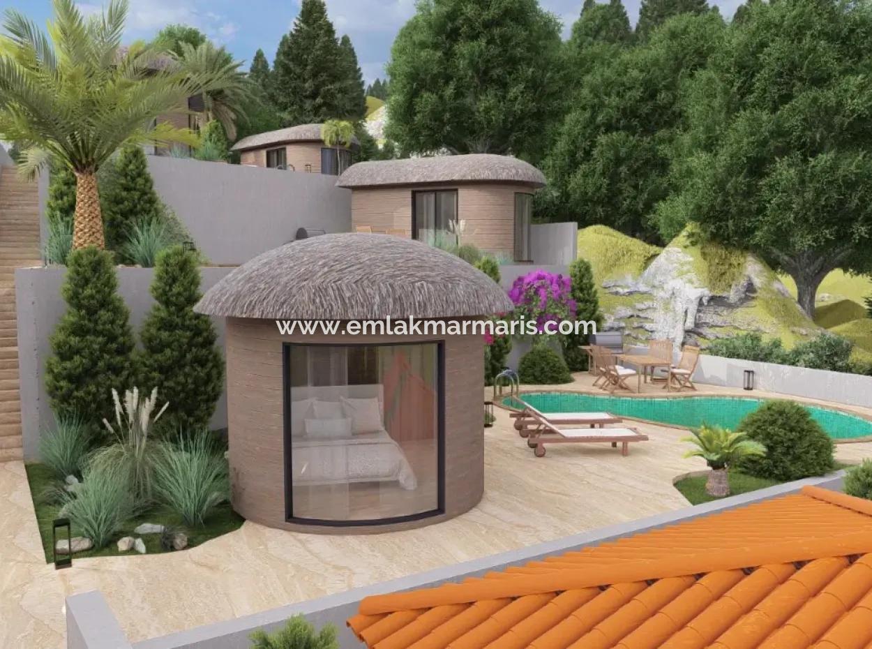 Boutique Hotel For Sale With 20 Rooms Infinity Pool With Forest View In Atakoy, 7 Km From Akyaka, Mugla