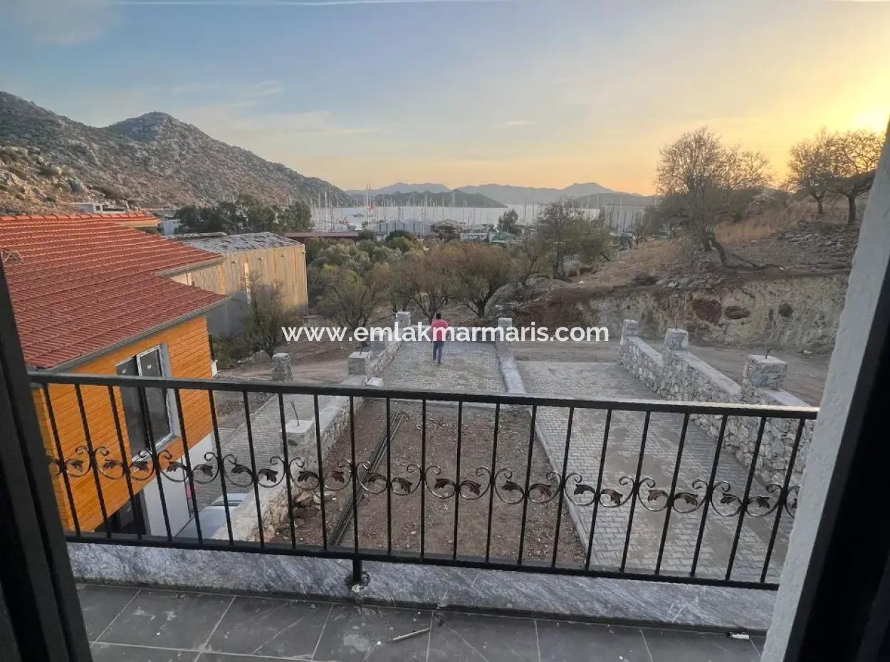 Villa For Sale In Marmaris Bozburun Neighborhood With Sea View, Fully Detached Garden, Parking Lot