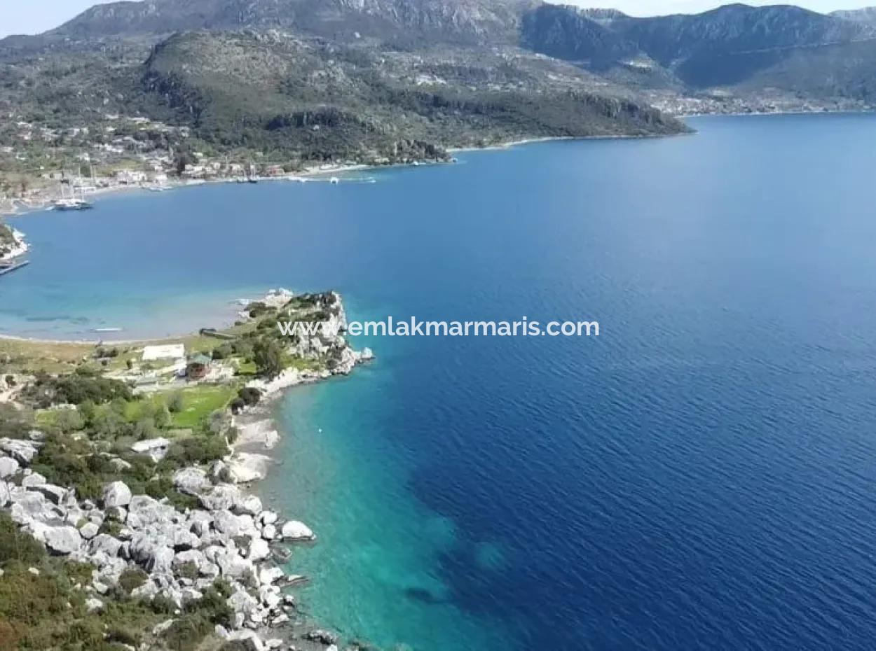 Sea View Land For Sale In Söğüt Village Of Marmaris District, Suitable For Investment 50 Meters From The Sea