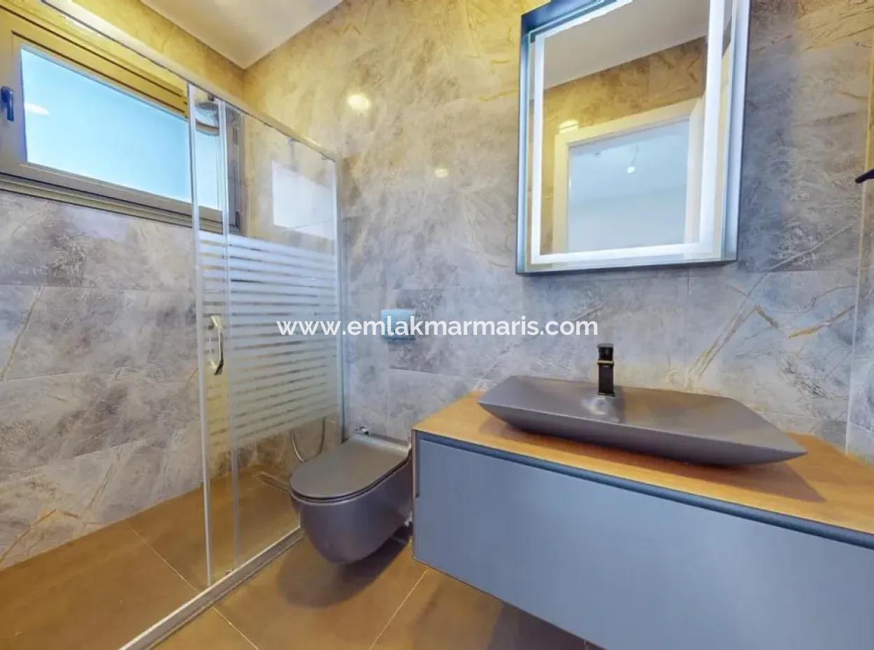 4 Rooms 1 Living Room Custom-Made Villa In 800M2 Plot With Swimming Pool With Magnificent Sea View In Marmaris Gökbel Area