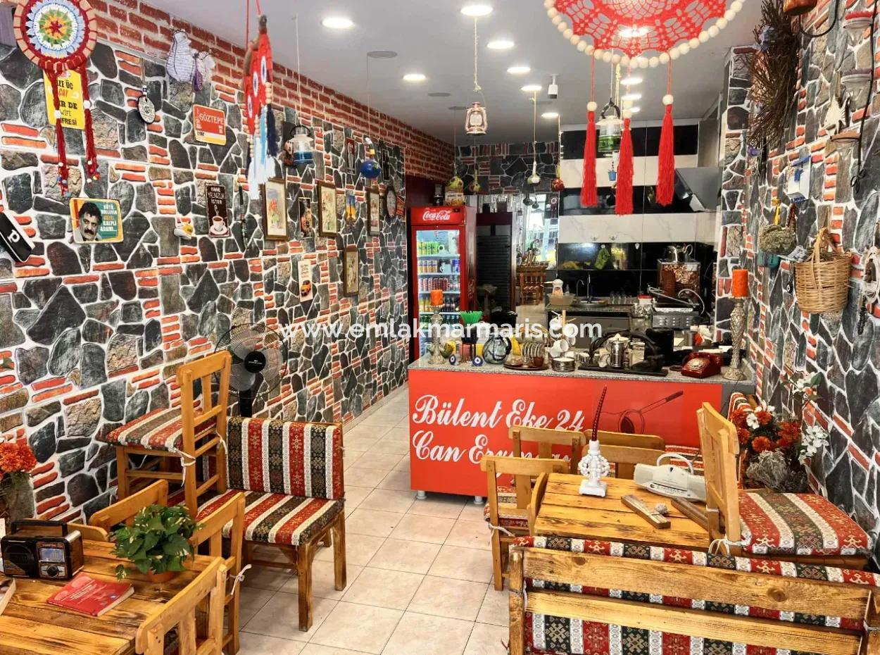 Shop For Sale In The Bustling Center Of Marmaris With Ready Customers With Its Unique Concept