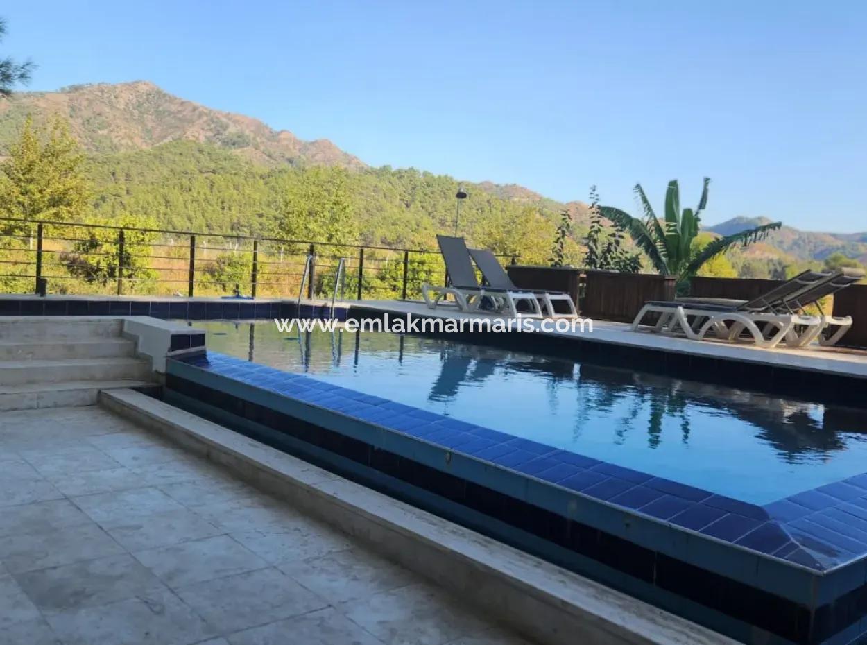 Ortaca Neighborhood For Sale 10.000 M2 Custom Made Farmhouse With Pool