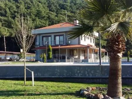 Built On A Plot Of 7000M2 In Marmaris, 8 Room Ranch House Pool