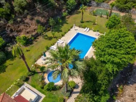 3 1 Garden Duplex Apartment For Sale In Beldibi Neighborhood Of Marmaris District In A Complex With Nature View Swimming Pool