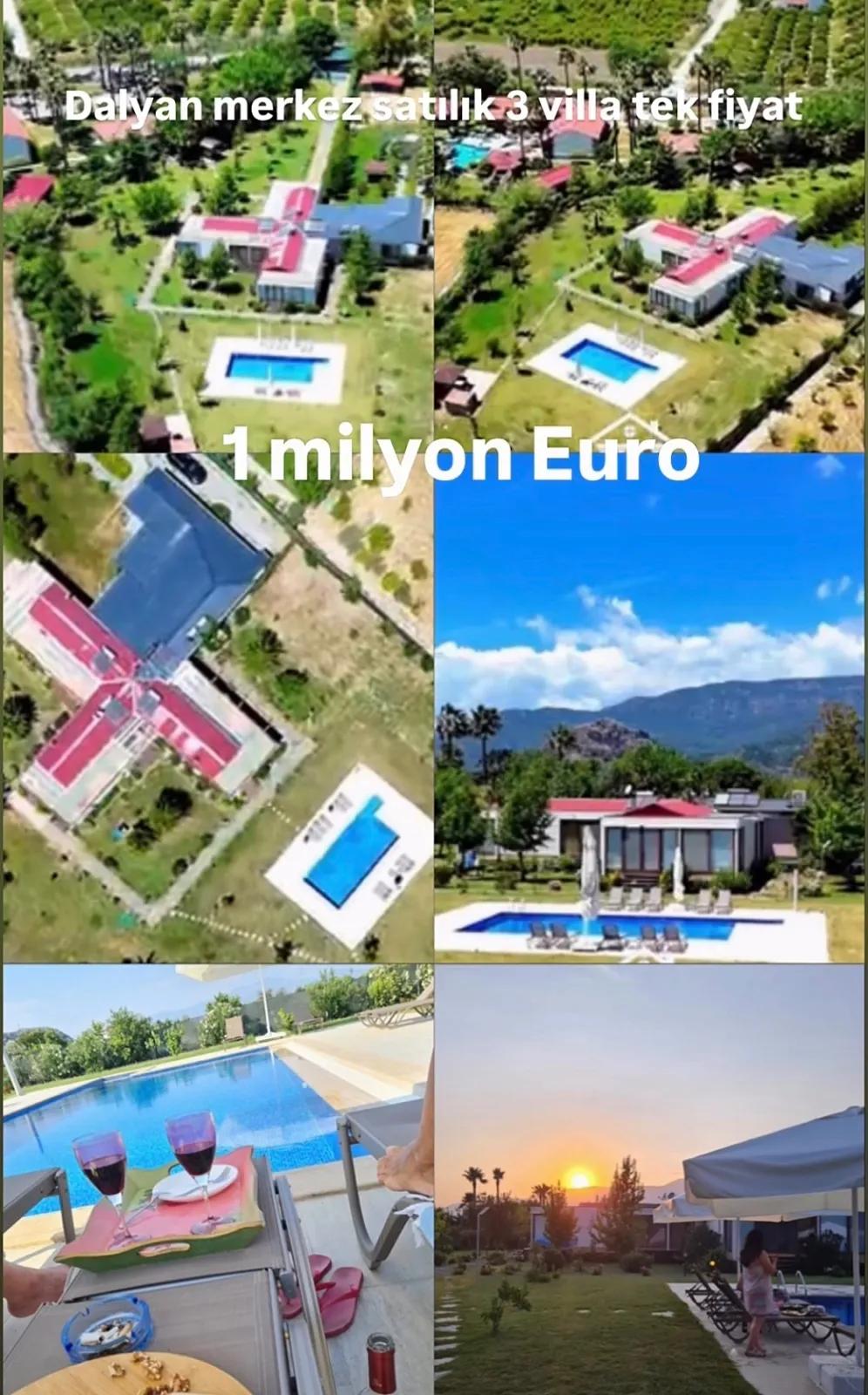 В центре Dalyan 3 штуки виллы с бассейном Очень срочно продается