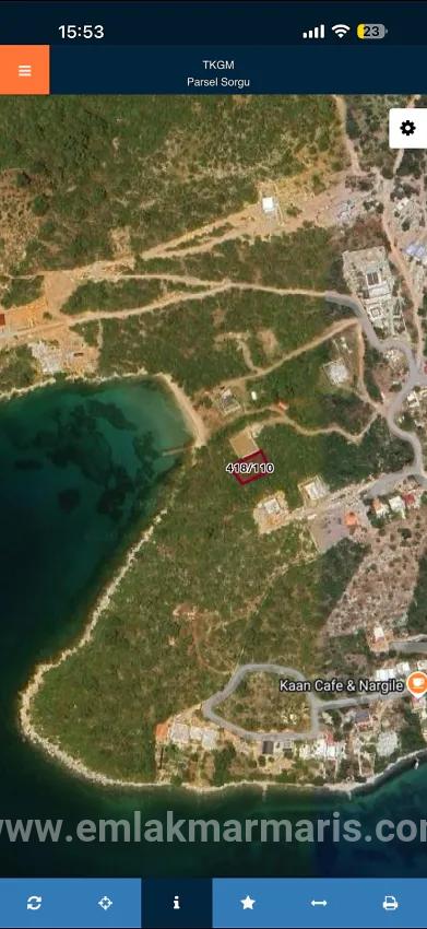 Milaş kıyıkışlacıkta denize sıfır satılık 650 m2 müstakil parsel