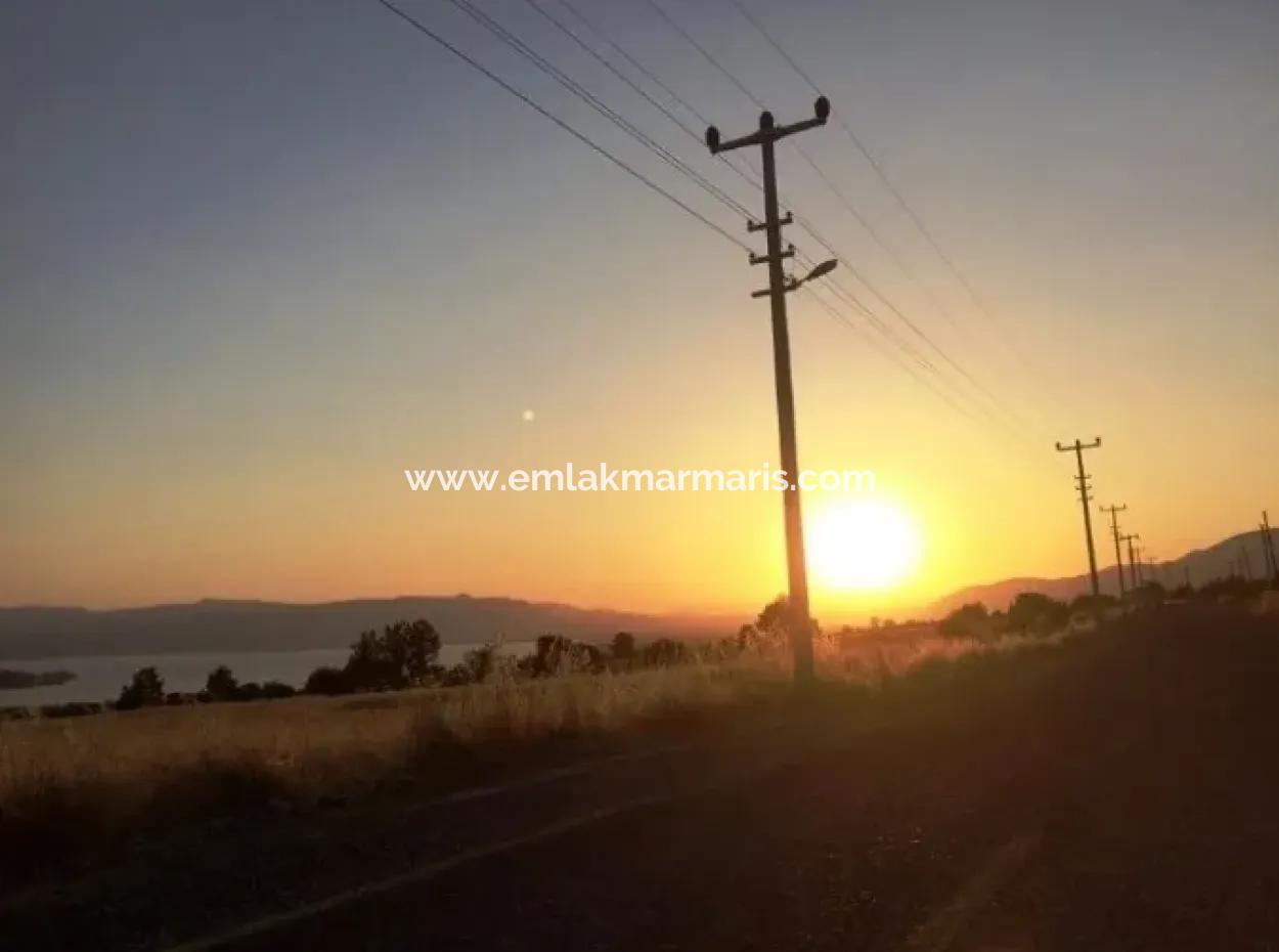 Köyceğiz İlçesi Zeytinalanı Mahallesi 19000M2 Satılık Göl Manzaralı Arsa