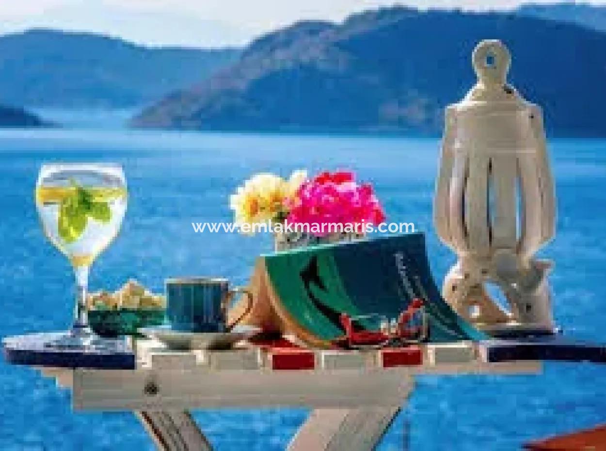 Emlakçıdan Marmaris Söğüt Köyünde Denize Sıfır 290M2 Satılık Tarla