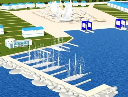 Marmaris Denize Sıfır Satılık Yat Çekek Yeri,Marina,Butik Otel Arsası 4000M2